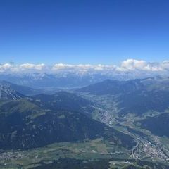 Flugwegposition um 13:23:40: Aufgenommen in der Nähe von Gemeinde Gries am Brenner, Österreich in 3166 Meter